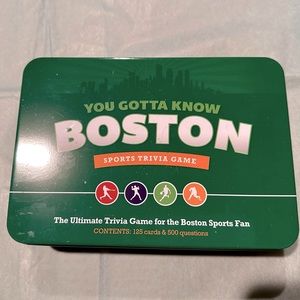 NWOT. Unopened. Boston sports trivia game. Essential for any Boston sports fan.